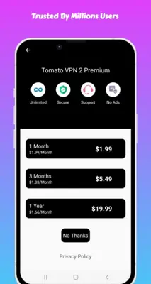 Tomato VPN 2 android App screenshot 6